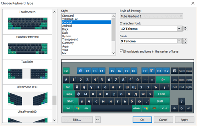 Comfort On-Screen Keyboard Pro software
