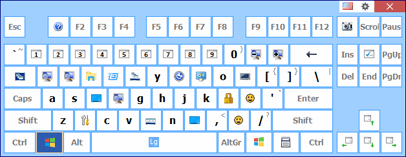 windows 10 on screen keyboard function keys